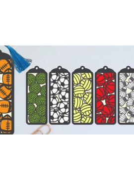 Σετ των 2 Intra απο ξύλο plywood 3mm-4mm πάχος 6 Σχεδιασμός σελιδοδείκτης με στρώσεις χαρτοκόπτη μπάλα Δίασταση 10x20 cm INTRAFABR-97228814