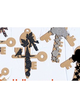 Intra απο ξύλο plywood 3mm-4mm πάχος 6 Halloween Magic Keys Δίασταση 2048x2732 cm INTRAFABR-38272374