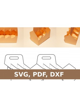 Σετ των 2 Intra απο ξύλο plywood 3mm-4mm πάχος 6 μεταφοράς Δίασταση 15x15 cm INTRAFABR-33089610