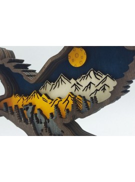 Σετ των 3 Intra απο ξύλο plywood 3mm-4mm πάχος Χριστουγεννιάτικο Στολίδι 6 Ξύλινα Ζώα Δίασταση 8x8 cm INTRAFABR-51131488