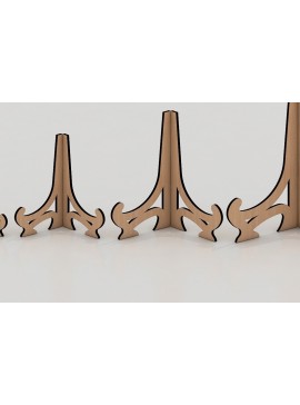 Σετ των 3 Intra απο ξύλο plywood 3mm-4mm πάχος 6mm Photo Holder Easel Display Stand 018 Δίασταση 6x6 cm INTRAFABR-34296870