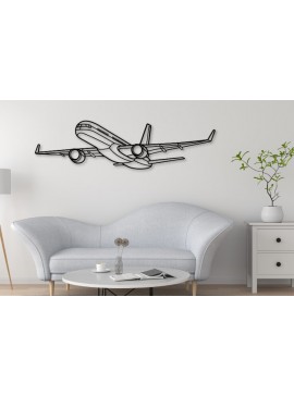 Σετ των 2 Intra απο ξύλο plywood 3mm-4mm πάχος 757 Airplane Silhouette, κοπής με λέιζερ Δίασταση 15x15 cm INTRAFABR-109755252