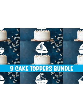 Σετ των 2 Intra απο ξύλο plywood 3mm-4mm πάχος Baby Boat Cake Topper Δίασταση 15x15 cm INTRAFABR-119331309