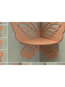 Σετ των 2 Intra απο ξύλο plywood 3mm-4mm πάχος 9 Σχέδια γωνιακών ραφιών πεταλούδας – Δίασταση 15x15 cm INTRAFABR-119044530