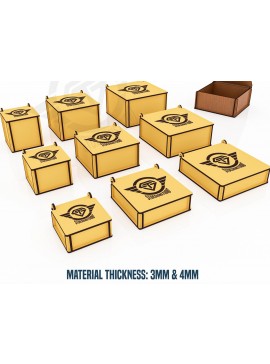 Σετ των 3 Intra απο ξύλο plywood 3mm-4mm πάχος 9 κοπής με λέιζερ διαφορετικών δεσμίδων κουτιού Δίασταση 7x1 cm INTRAFABR-118017639