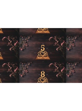 Σετ των 2 Intra απο ξύλο plywood 3mm-4mm πάχος 9 Αριθμοί Τραπεζιού Γάμου – Δίασταση 15x15 cm INTRAFABR-124833566