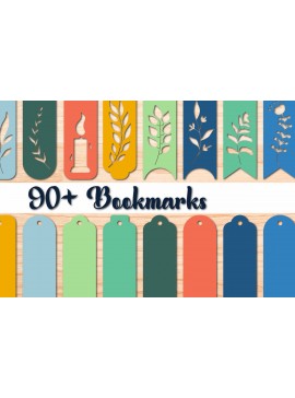 Σετ των 2 Intra απο ξύλο plywood 3mm-4mm πάχος 90+ σελιδοδείκτες Δέσμη κοπής με λέιζερ/χαρτί Δίασταση 10x20 cm INTRAFABR-30341320