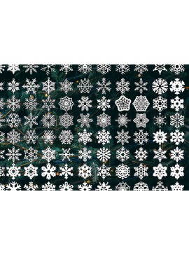 Σετ των 3 Intra απο ξύλο plywood 3mm-4mm πάχος 96 τμχ Χριστουγεννιάτικο Στολίδι Δίασταση 3x3 cm INTRAFABR-84589273