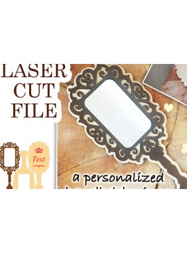Σετ των 2 Intra απο ξύλο plywood 3mm-4mm πάχος A Personalized Handheld Mirror, Δίασταση 110x110 cm INTRAFABR-108364242