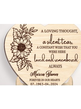 Σετ των 2 Intra απο ξύλο plywood 3mm-4mm πάχος A Silent Tear Memorial Garden Cut File Δίασταση 15x15 cm INTRAFABR-101882760
