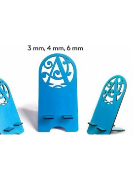 Intra απο ξύλο plywood 3mm-4mm πάχος Βάση τηλεφώνου A - Z Alphabet Δίασταση 30x20 cm INTRAFABR-38313490