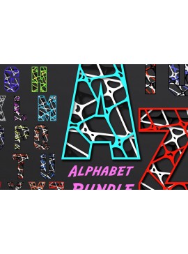 Σετ των 2 Intra απο ξύλο plywood 3mm-4mm πάχος Αφηρημένο χαρτί δέσμης αλφαβήτου/λέιζερ Δίασταση 40x40 cm INTRAFABR-34243520