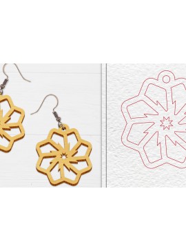 Σετ των 3 Intra απο ξύλο plywood 3mm-4mm πάχος Αφηρημένη κελτική Δίασταση 3x3 cm INTRAFABR-100101131