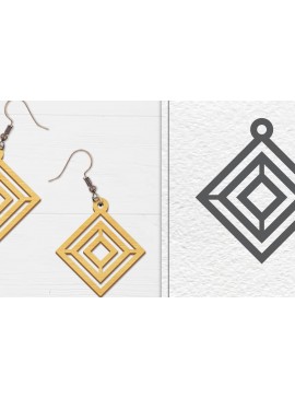 Σετ των 3 Intra απο ξύλο plywood 3mm-4mm πάχος Αφηρημένη κελτική Δίασταση 3x3 cm INTRAFABR-100558179