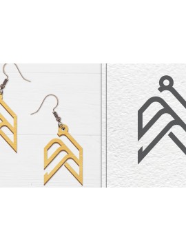 Σετ των 3 Intra απο ξύλο plywood 3mm-4mm πάχος Αφηρημένη κελτική Δίασταση 3x3 cm INTRAFABR-100558447