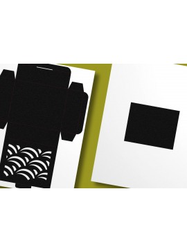 Σετ των 3 Intra απο ξύλο plywood 3mm-4mm πάχος Αφηρημένες καμπύλες γραμμές ορθογώνιο πλαίσιο Δίασταση 3x3 cm INTRAFABR-88629953