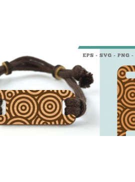 Σετ των 3 Intra απο ξύλο plywood 3mm-4mm πάχος Αφηρημένο μοτίβο βραχιόλι κοπής με λέιζερ Δίασταση 5x5 cm INTRAFABR-106404320