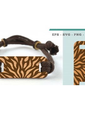 Σετ των 3 Intra απο ξύλο plywood 3mm-4mm πάχος Αφηρημένο μοτίβο βραχιόλι κοπής με λέιζερ Δίασταση 5x5 cm INTRAFABR-105089215