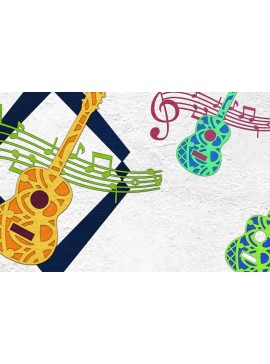 Σετ των 2 Intra απο ξύλο plywood 3mm-4mm πάχος Κιθάρα ακουστικών κυμάτων και μουσική Δίασταση 30x30 cm INTRAFABR-34672355