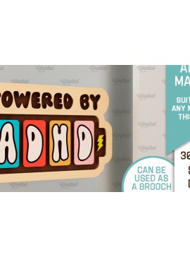 Intra απο ξύλο plywood 3mm-4mm πάχος ADHD Alert . Μαγνήτης ιατρικού συναγερμού Δίασταση 30x20 cm INTRAFABR-103999131