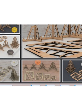 Intra απο ξύλο plywood 3mm-4mm πάχος Ρυθμιζόμενο ξύλινο καβαλέτο DIY  Δίασταση 30x20 cm INTRAFABR-95612400