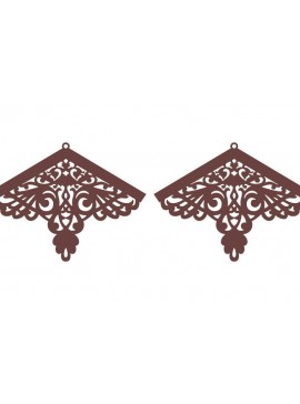 Σετ των 3 Intra απο ξύλο plywood 3mm-4mm πάχος Αφρικανικά σκουλαρίκια, , κοσμήματα Δίασταση 3x3 cm INTRAFABR-36754349
