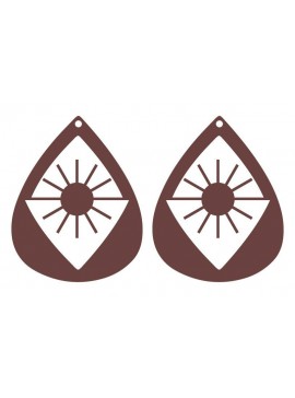 Σετ των 3 Intra απο ξύλο plywood 3mm-4mm πάχος Αφρικανικά σκουλαρίκια, , κοσμήματα Δίασταση 3x3 cm INTRAFABR-36754410