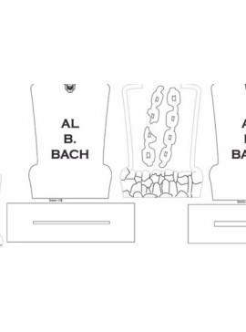 Σετ των 3 Intra απο ξύλο plywood 3mm-4mm πάχος Al B. Bach Silly Tombstone Δίασταση 4x4 cm INTRAFABR-102883977