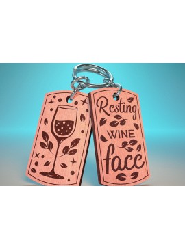 Σετ των 3 Intra απο ξύλο plywood 3mm-4mm πάχος Αλκοόλ Μπρελόκ | Αλκοόλ Δίασταση 6x6 cm INTRAFABR-66117936