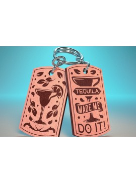 Σετ των 3 Intra απο ξύλο plywood 3mm-4mm πάχος Αλκοόλ Μπρελόκ | Αλκοόλ Δίασταση 6x6 cm INTRAFABR-66118127