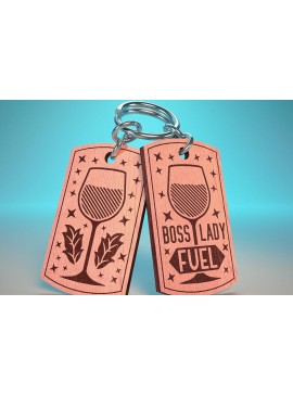 Σετ των 3 Intra απο ξύλο plywood 3mm-4mm πάχος Αλκοόλ Μπρελόκ | Αλκοόλ Δίασταση 6x6 cm INTRAFABR-66117469