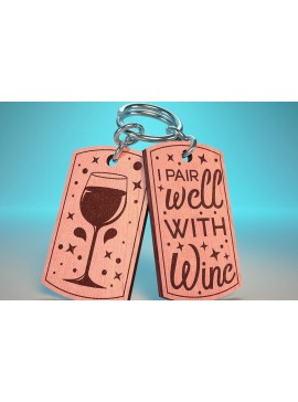 Σετ των 3 Intra απο ξύλο plywood 3mm-4mm πάχος Αλκοόλ Μπρελόκ | Αλκοόλ Δίασταση 6x6 cm INTRAFABR-66117527