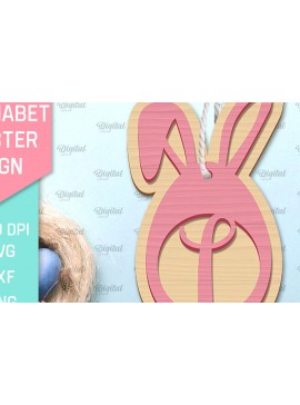 Σετ των 2 Intra απο ξύλο plywood 3mm-4mm πάχος αλφάβητο Πασχαλινό σημάδι. Γράμμα Ι Δίασταση 15x15 cm INTRAFABR-91052561