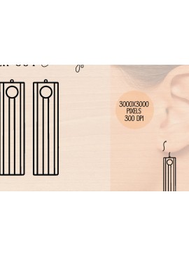 Intra απο ξύλο plywood 3mm-4mm πάχος Ξύλινο σκουλαρίκι Alphabet I κοπής με λέιζερ Δίασταση 3000x3000 cm INTRAFABR-121777068