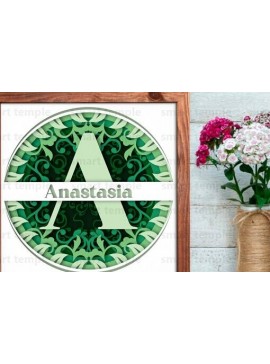 Σετ των 2 Intra απο ξύλο plywood 3mm-4mm πάχος Αλφαβητάρι 3d Shadowbox Δίασταση 30x20 cm INTRAFABR-83551436