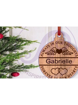 Σετ των 3 Intra απο ξύλο plywood 3mm-4mm πάχος Στολίδι Πάντα στις Σκέψεις μας Δίασταση 4x4 cm INTRAFABR-124358801