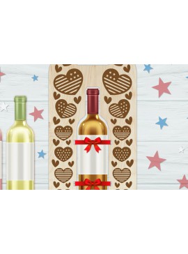 Σετ των 2 Intra απο ξύλο plywood 3mm-4mm πάχος Βάση μπουκαλιών κρασιού Αμερικής | 4 Ιουλίου Δίασταση 30x20 cm INTRAFABR-123386570