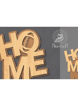 Σετ των 2 Intra απο ξύλο plywood 3mm-4mm πάχος για το σπίτι αμερικανικού ποδοσφαίρου Δίασταση 15x15 cm INTRAFABR-120389434
