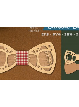 Σετ των 3 Intra απο ξύλο plywood 3mm-4mm πάχος Παπιγιόν με λέιζερ αμερικανικού ποδοσφαίρου Δίασταση 15x15 cm INTRAFABR-112552465