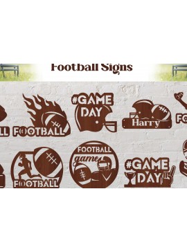 Σετ των 2 Intra απο ξύλο plywood 3mm-4mm πάχος Αμερικάνικο ποδόσφαιρο  Δίασταση 30x20 cm INTRAFABR-82010317