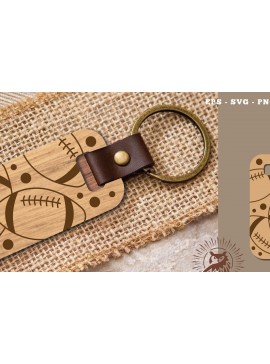 Σετ των 3 Intra απο ξύλο plywood 3mm-4mm πάχος Μπρελόκ με λέιζερ αμερικανικού ποδοσφαίρου 1 Δίασταση 6x6 cm INTRAFABR-116153311