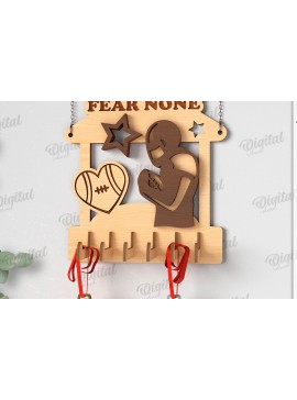 Intra απο ξύλο plywood 3mm-4mm πάχος Κάτοχος μεταλλίου αμερικανικού ποδοσφαίρου  Δίασταση 30x20 cm INTRAFABR-119316920