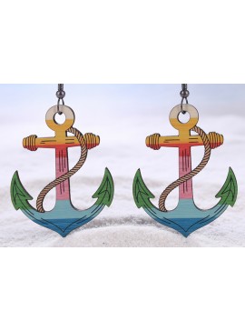 Σετ των 3 Intra απο ξύλο plywood 3mm-4mm πάχος Anchor Earrings File Δίασταση 3x3 cm INTRAFABR-121577272