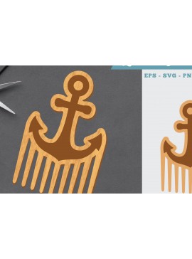 Σετ των 3 Intra απο ξύλο plywood 3mm-4mm πάχος Anchor Comb Δίασταση 15x15 cm INTRAFABR-105414036