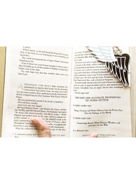 Σετ των 2 Intra απο ξύλο plywood 3mm-4mm πάχος Angel & Demon Wings Corner Bookmark Δίασταση 10x20 cm INTRAFABR-80035907