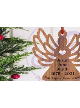 Σετ των 3 Intra απο ξύλο plywood 3mm-4mm πάχος Χριστουγεννιάτικο στολίδι σε σχήμα αγγέλου  Δίασταση 3x3 cm INTRAFABR-108616572