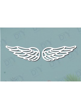 Σετ των 2 Intra απο ξύλο plywood 3mm-4mm πάχος Πρότυπο Angel Wings DIY #12 Δίασταση 40x40 cm INTRAFABR-125468151
