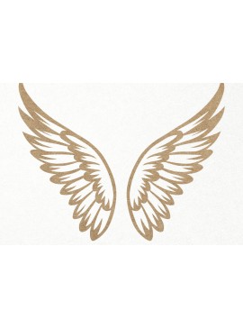 Σετ των 3 Intra απο ξύλο plywood 3mm-4mm πάχος κοπής χαρτιού με λέιζερ Angel Wings Δίασταση 7x7 cm INTRAFABR-116020185