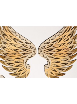 Intra απο ξύλο plywood 3mm-4mm πάχος Πρότυπο & χαρτιού ANGELS WINGS Δίασταση 40x40 cm INTRAFABR-33739938