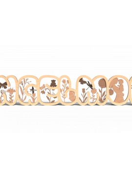 Σετ των 2 Intra απο ξύλο plywood 3mm-4mm πάχος Anglemom 3D, με Mother's Δίασταση 15x15 cm INTRAFABR-120628500